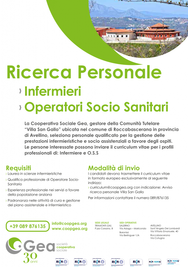 avviso ricerca personale