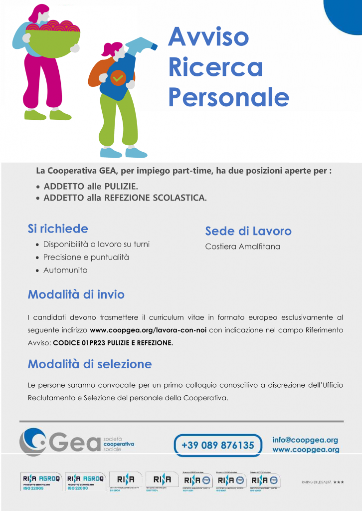 Avviso Ricerca Personale